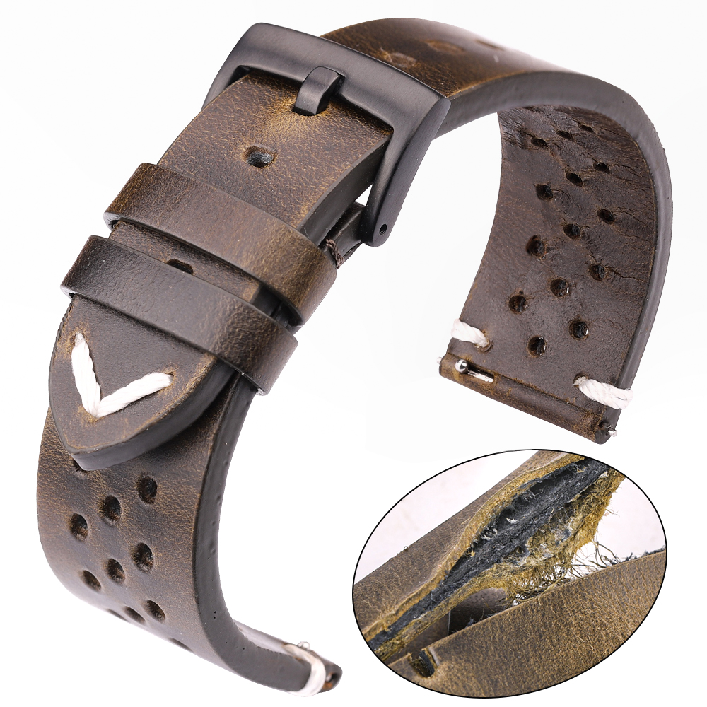 Breathable Genuine Leather Qui - Nato Strap Nylon review and price
