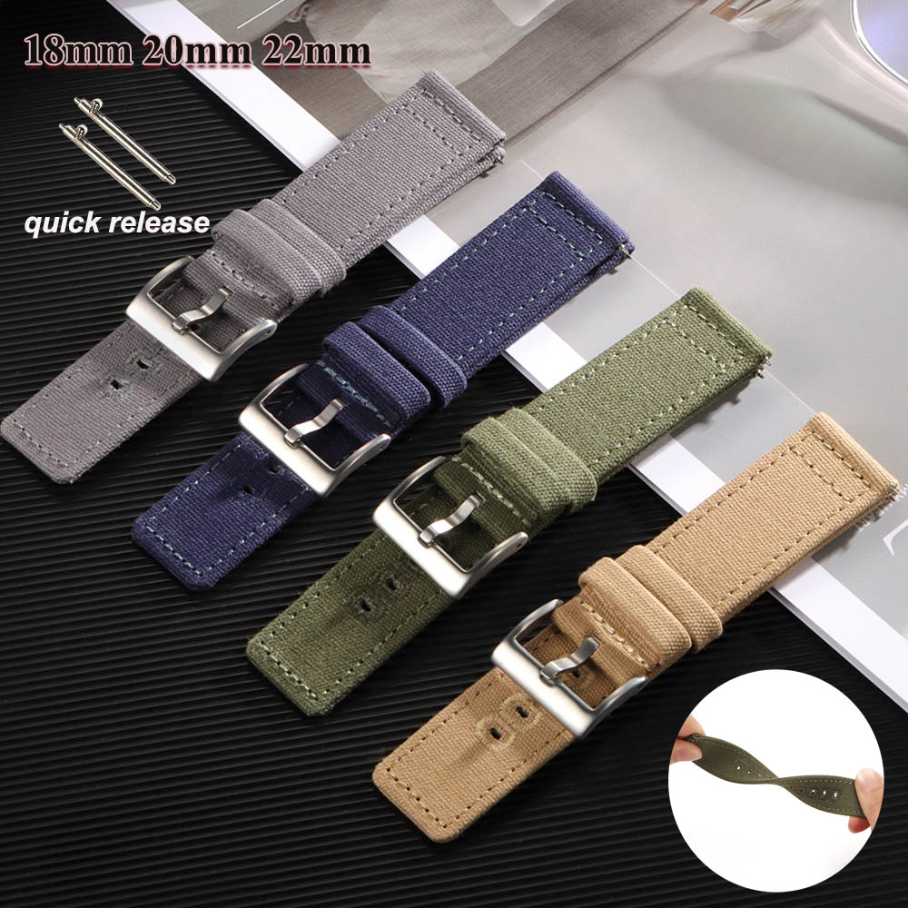 Nylon Woven Canvas Watch Band  - Perlon Strap Woven review and price