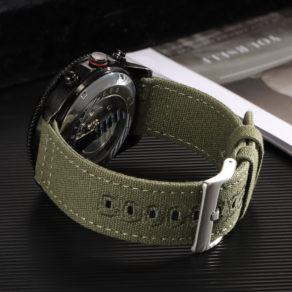 Nylon Woven Canvas Watch Band  - Perlon Strap Woven review and price