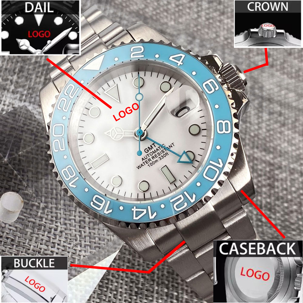 Customized 40mm Ice Blue Dial  - Stainless Bracelet Diver review and price