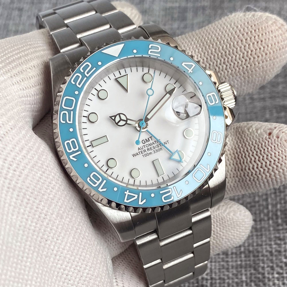 Customized 40mm Ice Blue Dial  - Stainless Bracelet Diver review and price