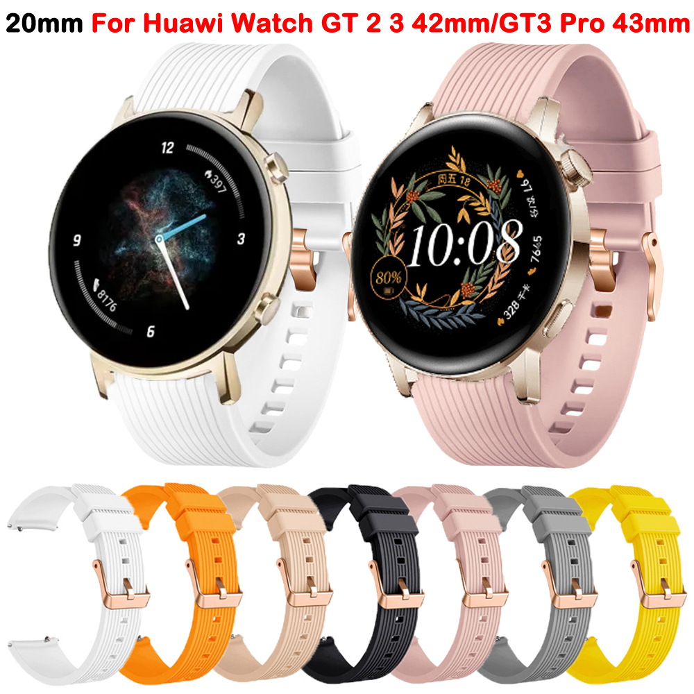 For Huawei GT2 42mm SmartWatch - Silicone Watch Band 22Mm review and price