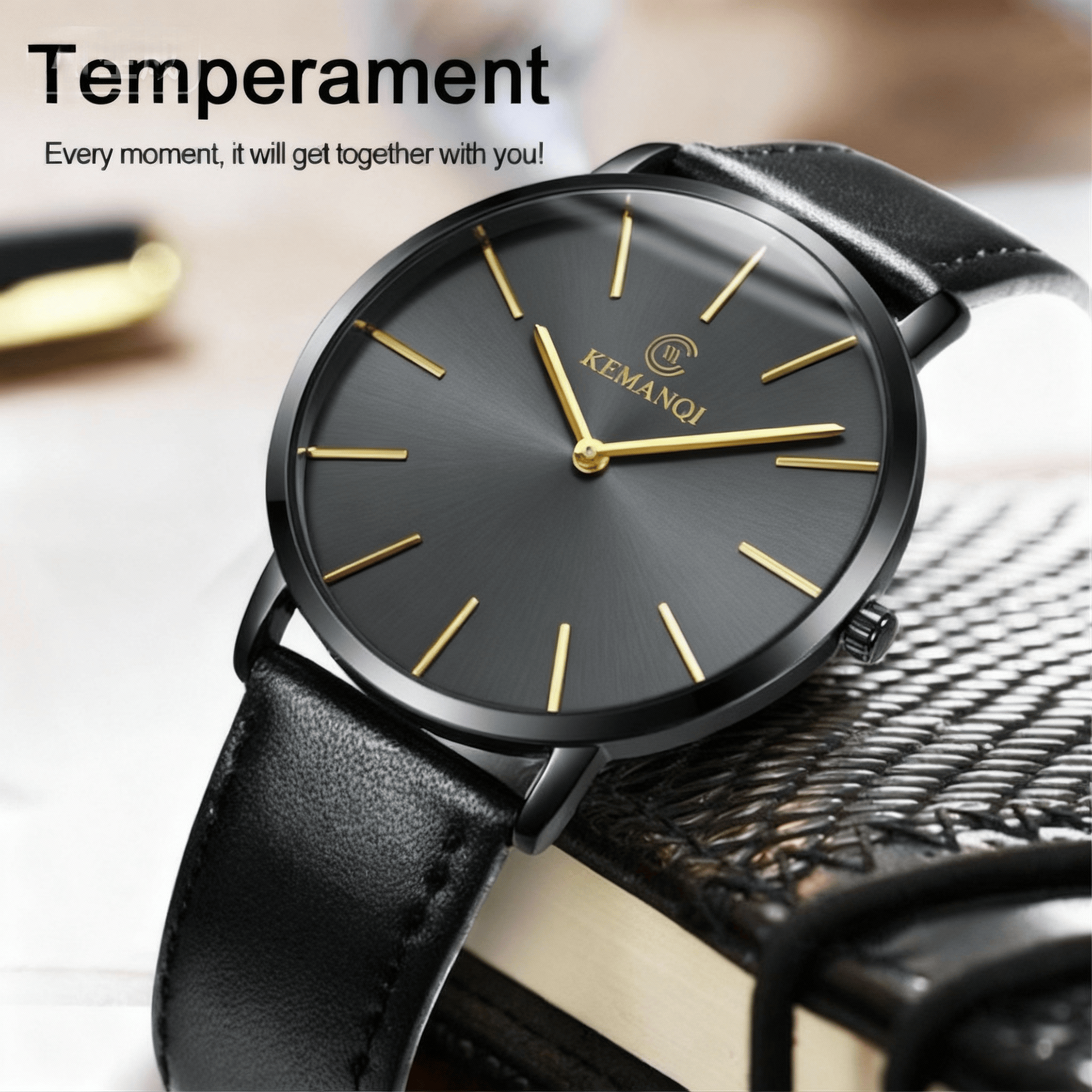 Fashion Ultra Thin Men's Quart - Leather Watch Band Men review and price