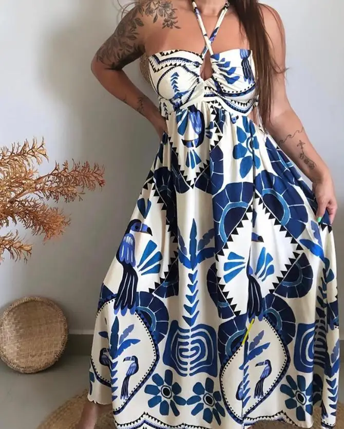 Summer Dress Woman  Vintage Tr - Tropic Strap Vintage review and price