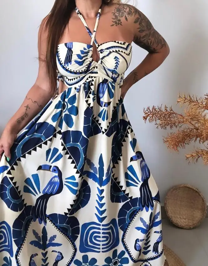 Summer Dress Woman  Vintage Tr - Tropic Strap Vintage review and price