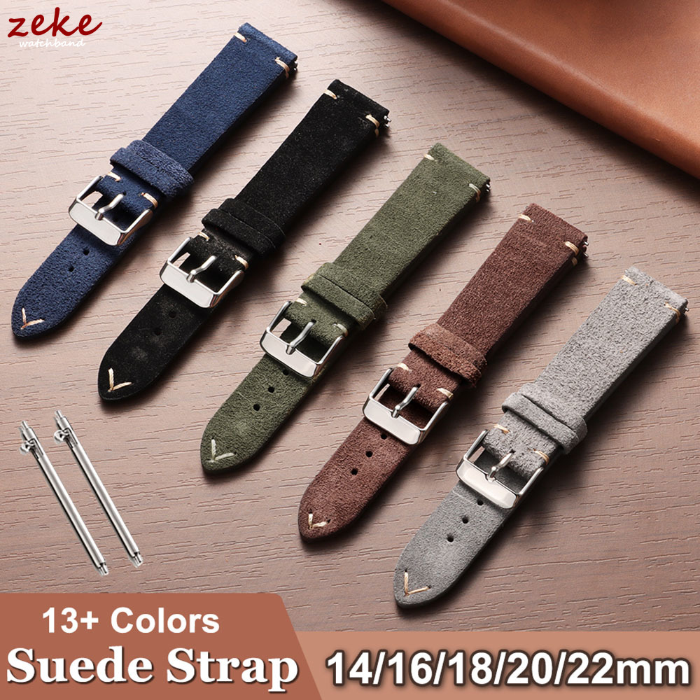 Vintage Soft Suede Leather Str - Suede Strap Watch review and price