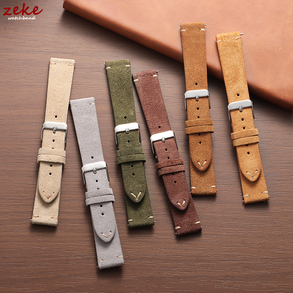 Vintage Soft Suede Leather Str - Suede Strap Watch review and price