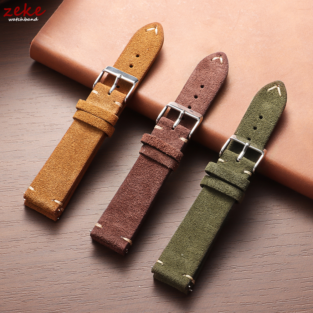 Vintage Soft Suede Leather Str - Suede Strap Watch review and price