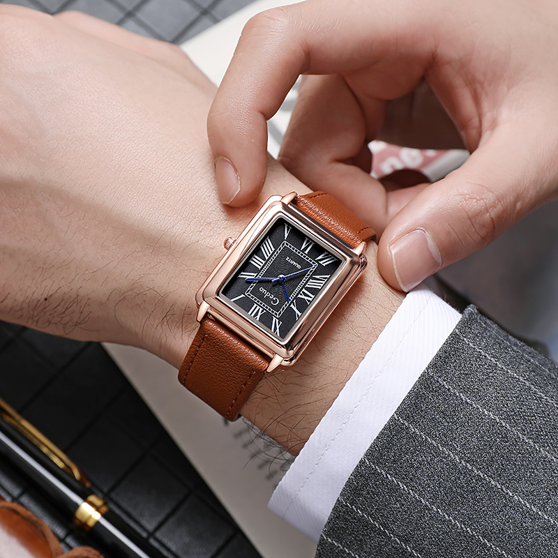 New Fashion Luxury Designer Re - Leather Watch Band Men review and price