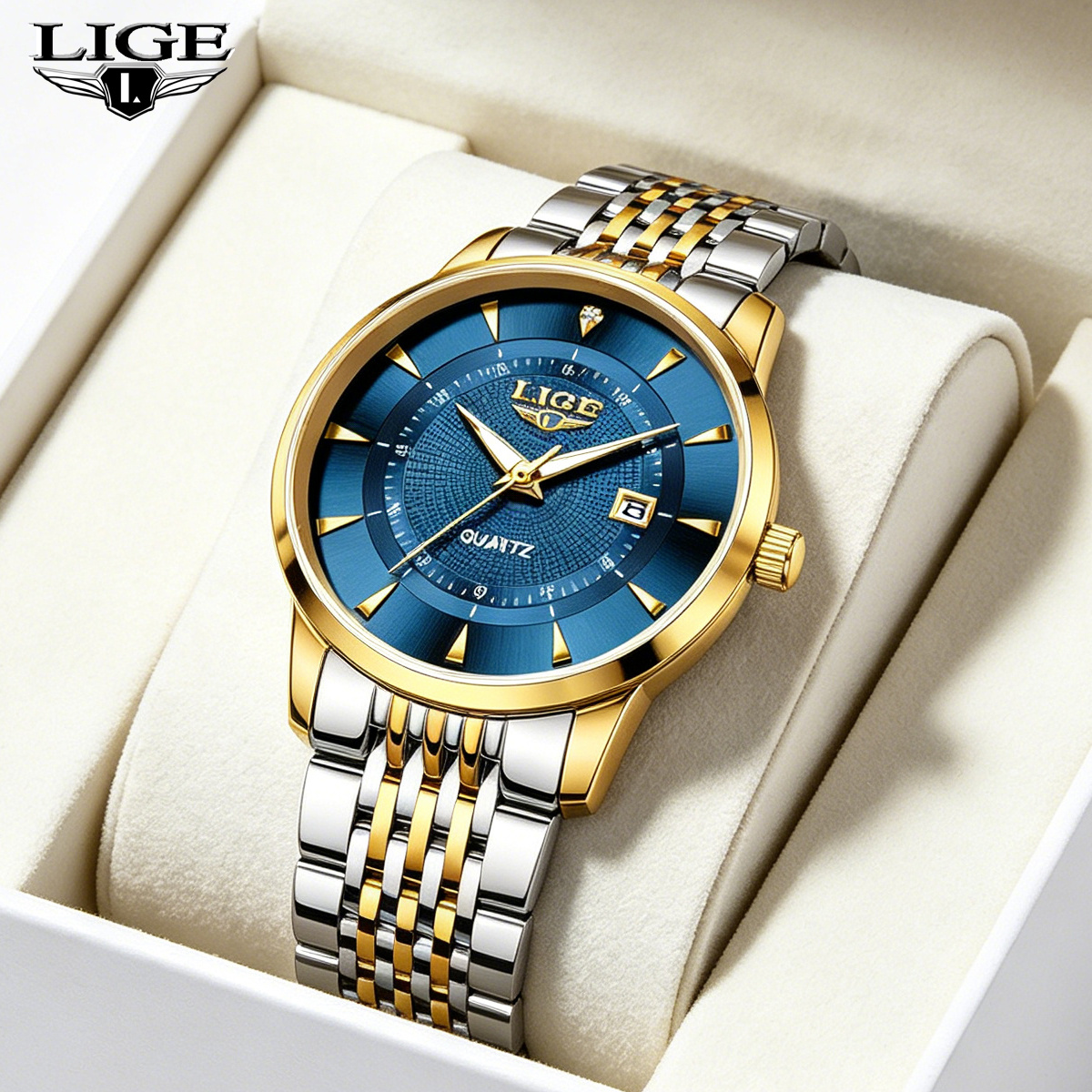 LIGE New 2025 Luxury Man Watch - Stainless Bracelet Diver review and price