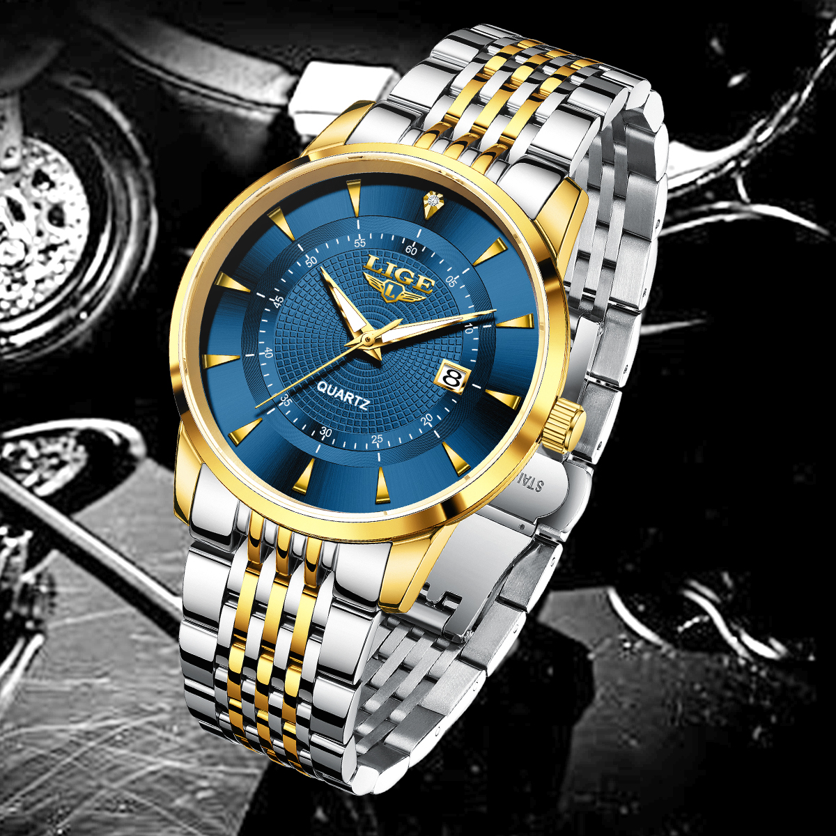 LIGE New 2025 Luxury Man Watch - Stainless Bracelet Diver review and price