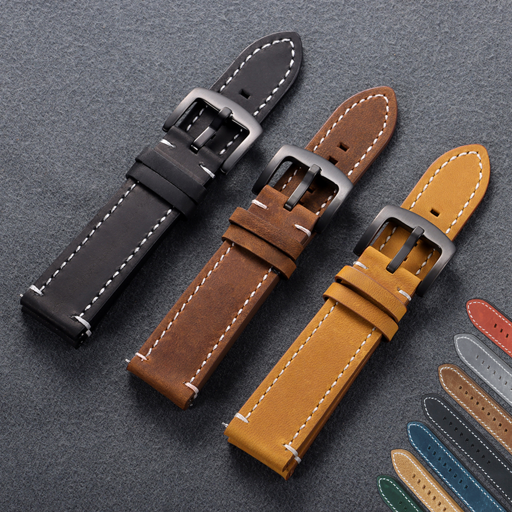 Vintage Calfskin Leather Watch - Leather Strap Quick Release review and price