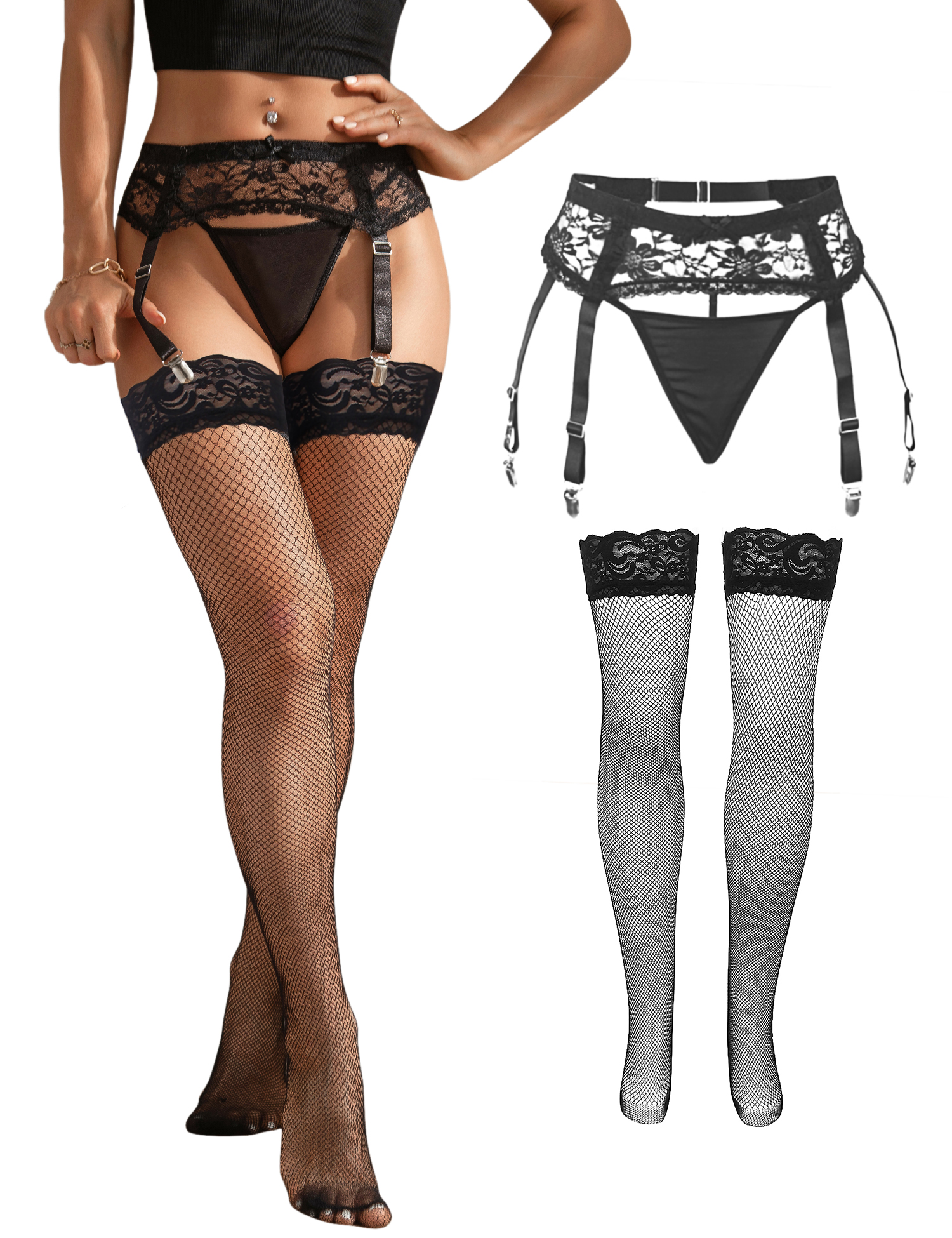 Comeondear Women Floral Lace G - Mesh Strap Metal review and price