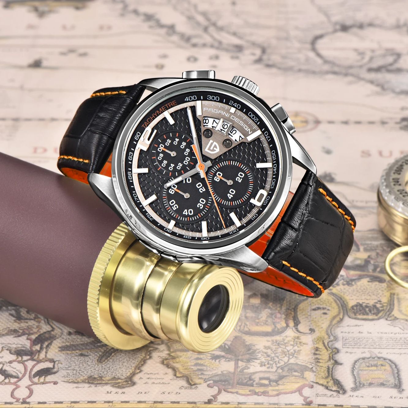Pagani PD3306 Mens Quartz Watc - Leather Watch Band Men review and price