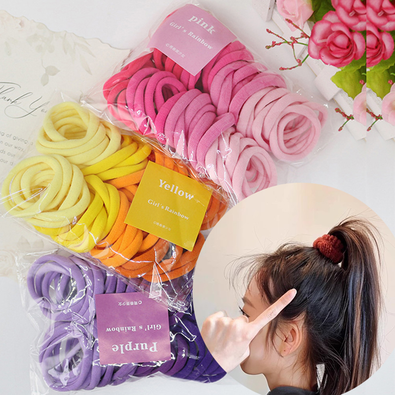50PCS/Set Women Girls Basic Ha - Silicone Band Women review and price