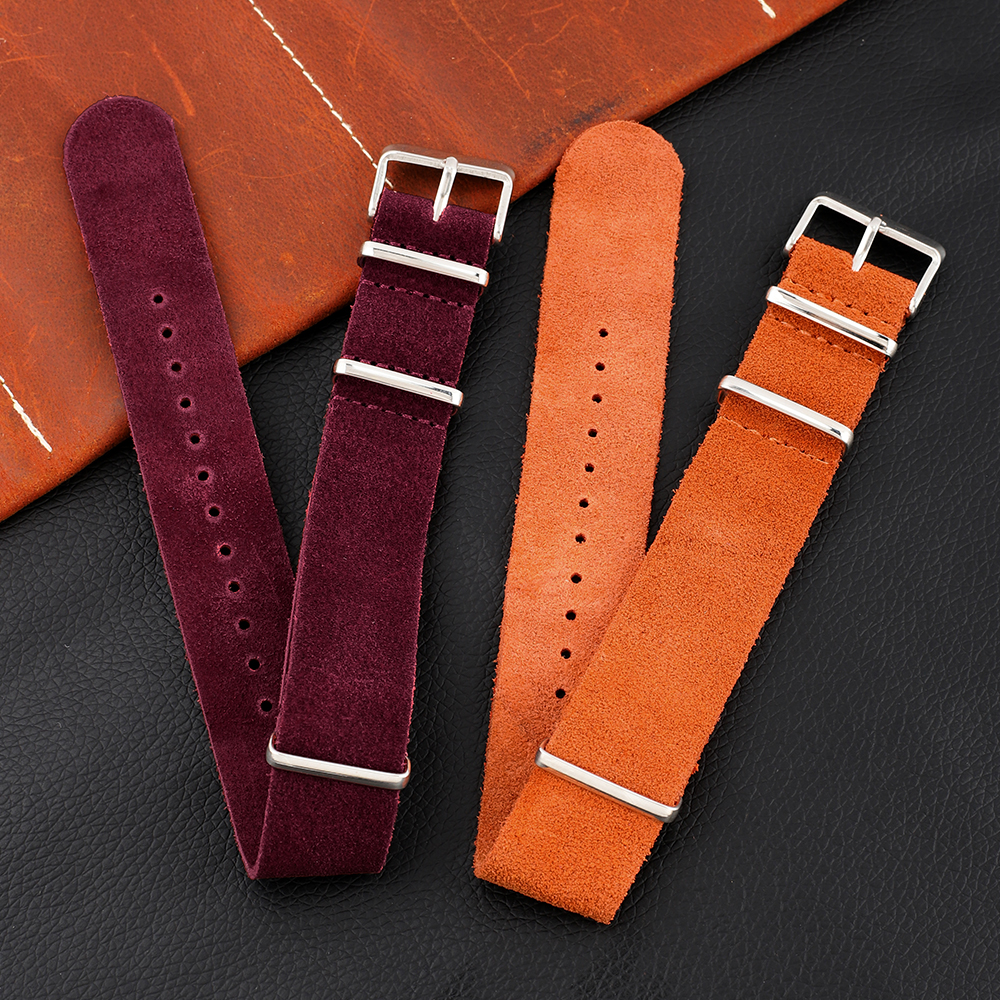 18mm 20mm 22mm Vintage Soft Su - Suede Strap Watch review and price