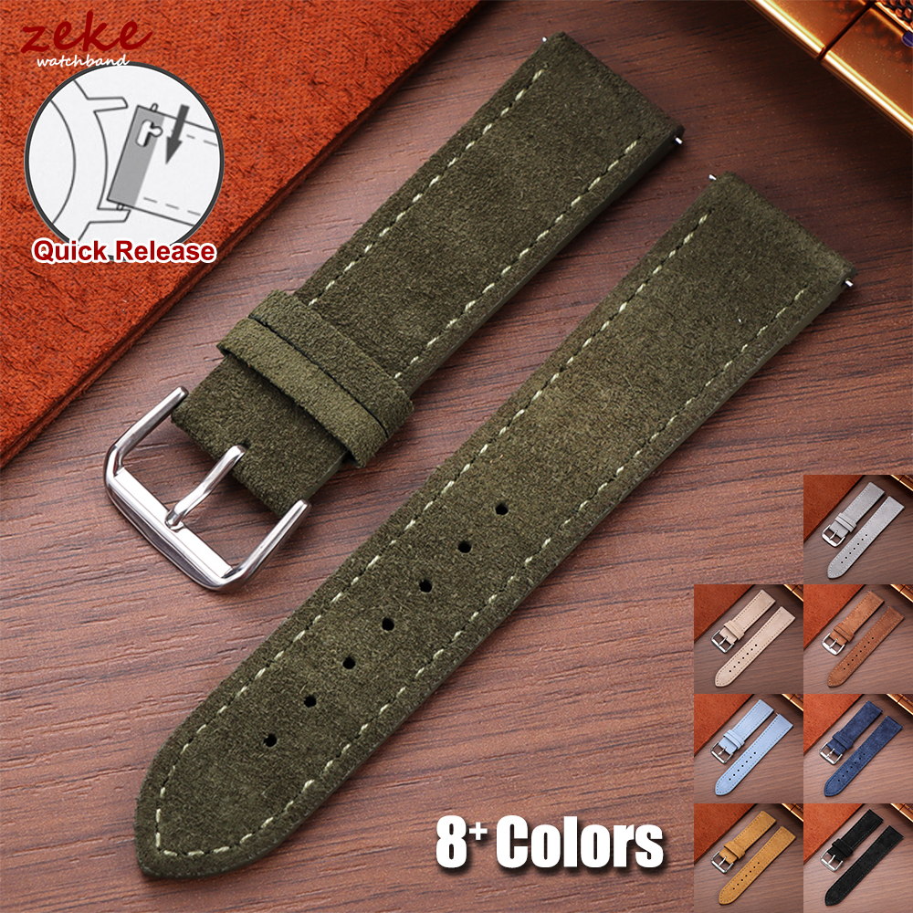 20mm Vintage Suede Cowhide Wat - Suede Strap Watch review and price