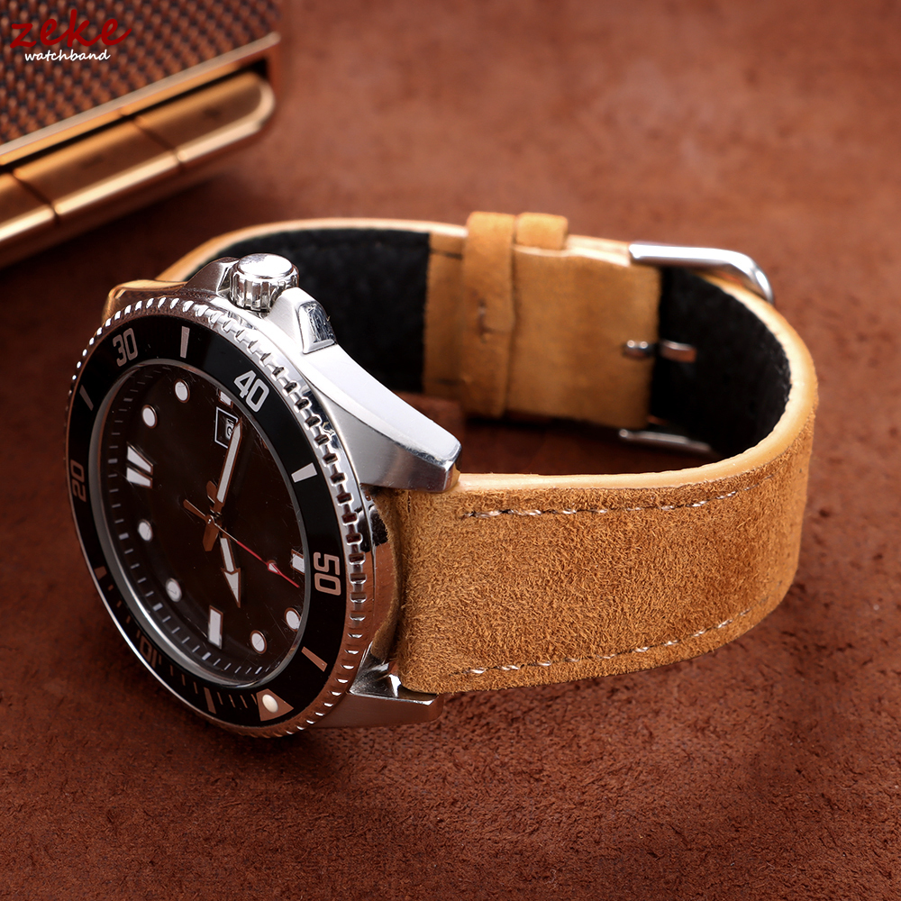 20mm Vintage Suede Cowhide Wat - Suede Strap Watch review and price