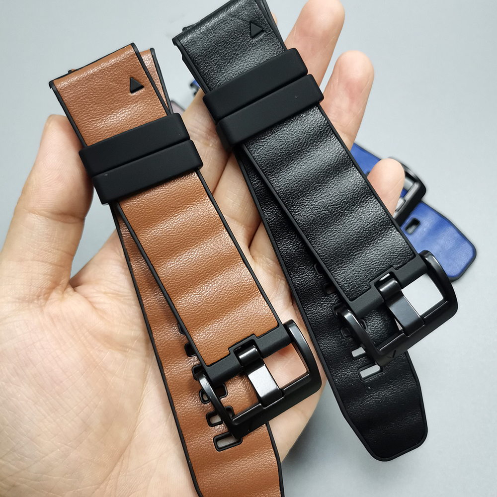 Quick Fit 22mm 26mm Leather+Si - Leather Strap Quick Release review and price