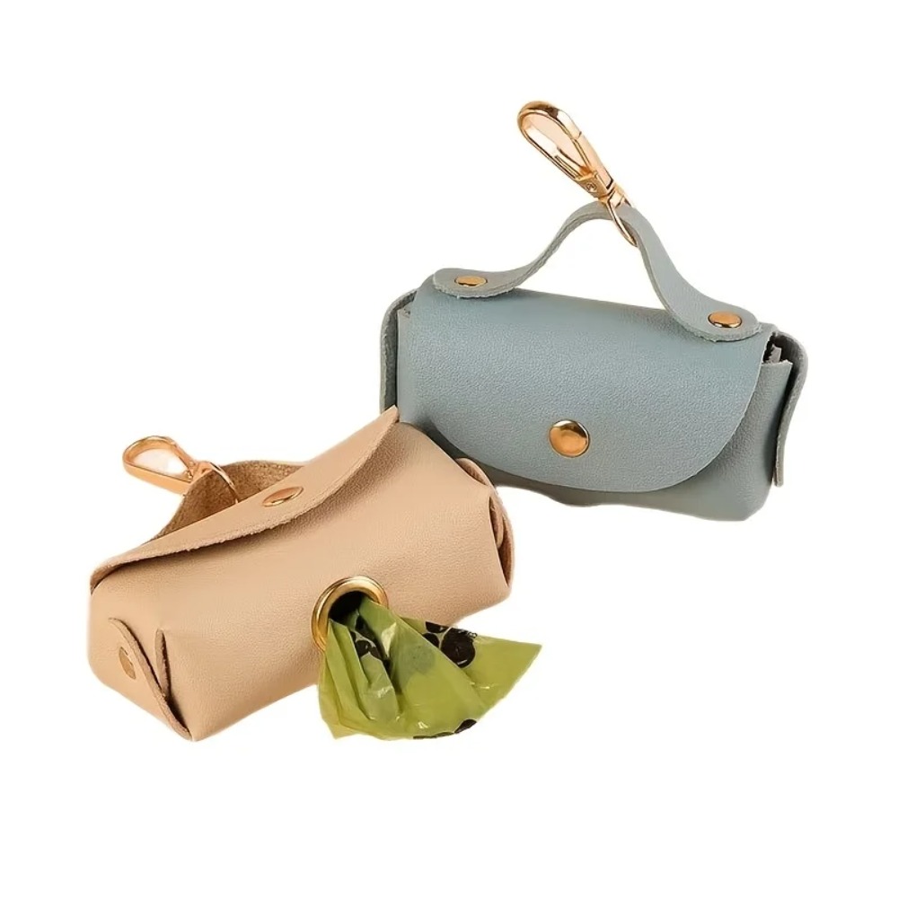 Elegant Leather Dog Poop Bag C - Leather Strap Quick Release review and price