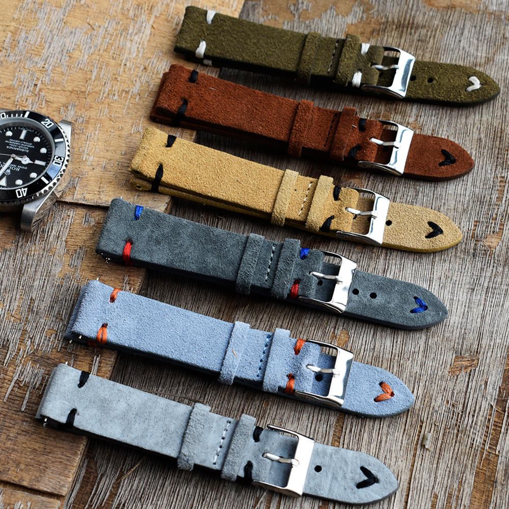 High Quality Vintage Suede Lea - Suede Strap Watch review and price