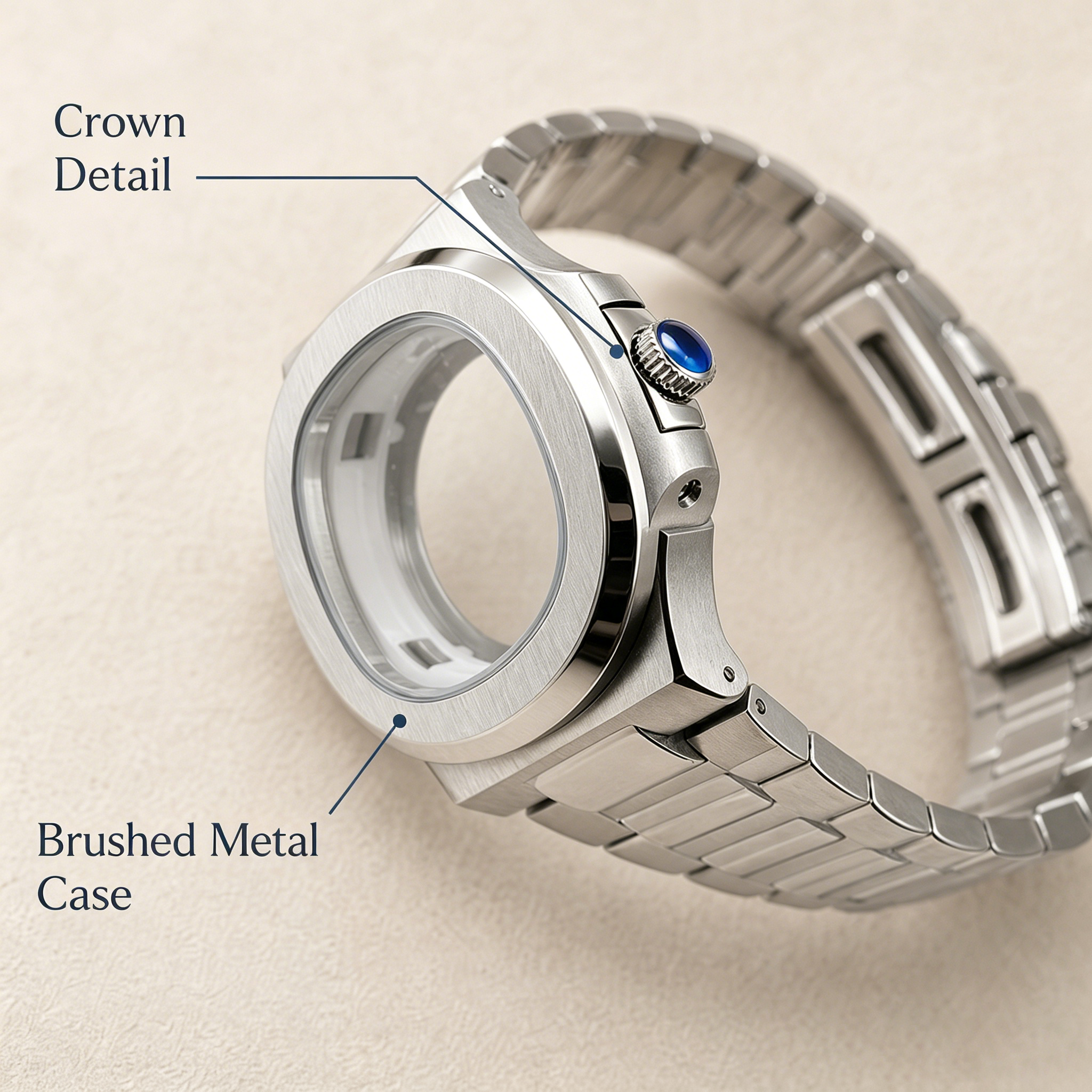 40mm Nautilus Watch Case Mod K - Butterfly Clasp Deployant review and price