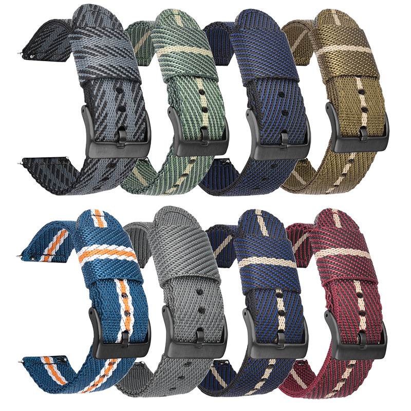Woven Nylon Strap 18mm 20mm 22 - Nato Strap Nylon review and price