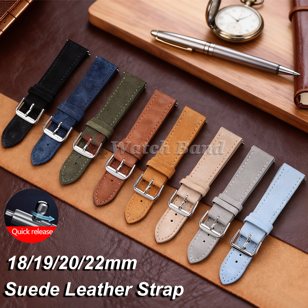 18/19/20/22mm Watch Band Genui - Suede Strap Watch review and price