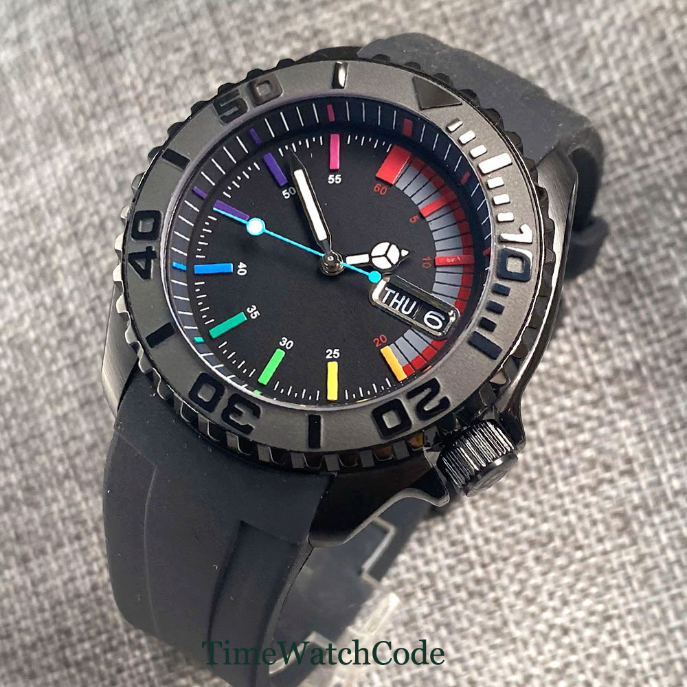 Tandorio 41mm 20ATM Diver Auto - Rubber Strap Diver review and price