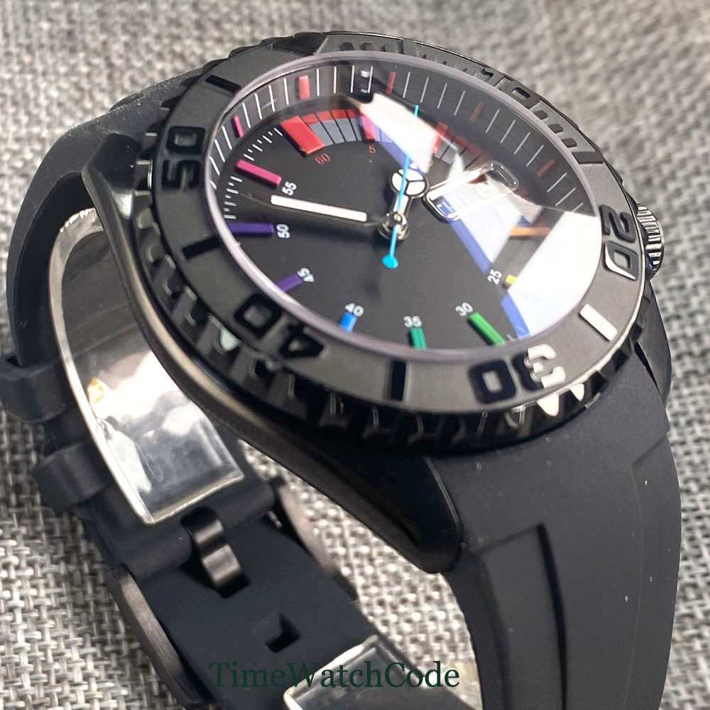 Tandorio 41mm 20ATM Diver Auto - Rubber Strap Diver review and price