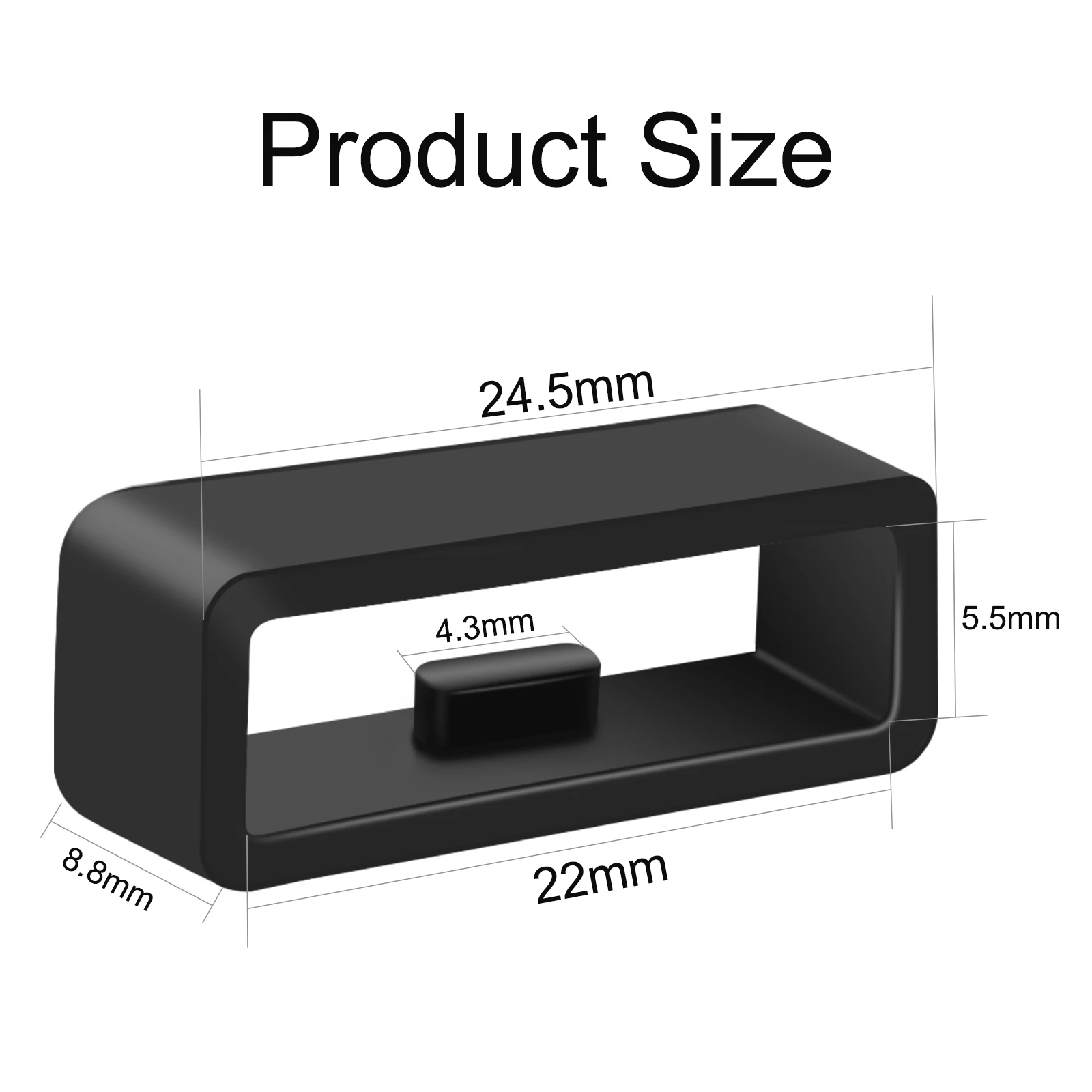 10pcs/5pcs/4pcs Black White Wa - Silicone Watch Band 22Mm review and price