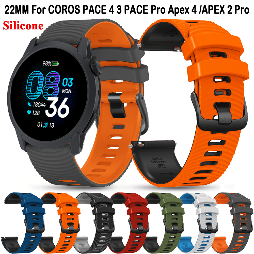 For COROS Apex 4 42mm/APEX 2 P - Silicone Watch Band 22Mm review and price
