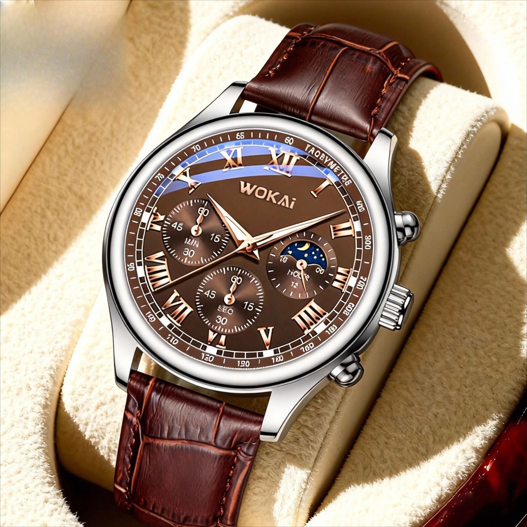 Luxury Men Business Watches Fa - Leather Watch Band Men review and price