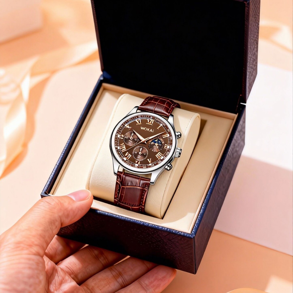 Luxury Men Business Watches Fa - Leather Watch Band Men review and price