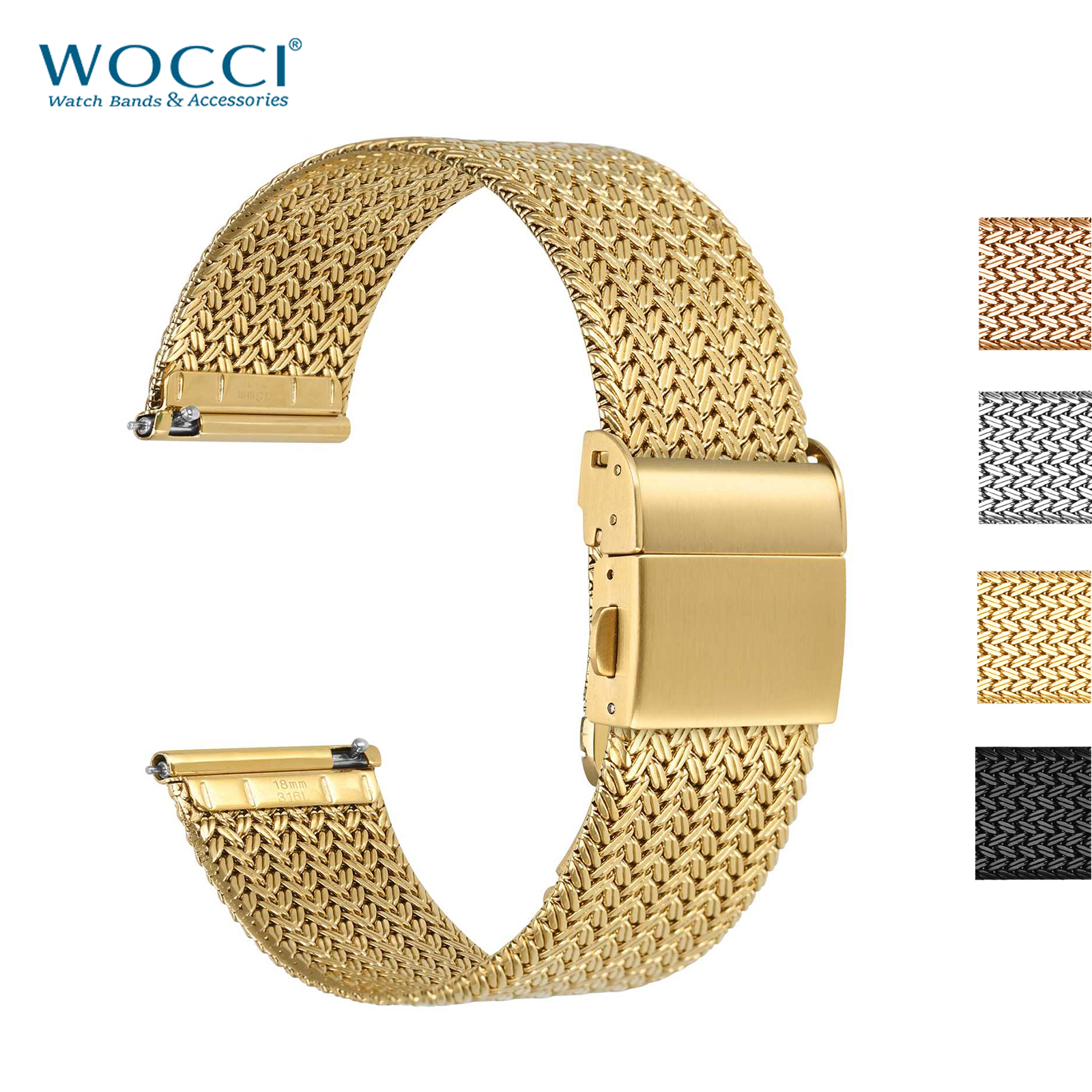 WOCCI Metal Watch Bands 316L S - Mesh Strap Metal review and price